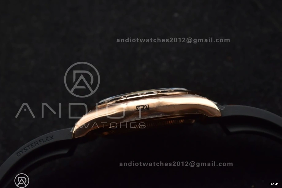 Oysterflex 126515 Strap RG on Edition (Weighted) QF Best Dial SH4131 Black V6 Daytona 1:1 0224